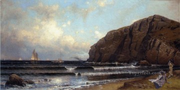 Alfred Thompson Bricher Painting - Isla Cushing Puerto de Portland junto a la playa Alfred Thompson Bricher